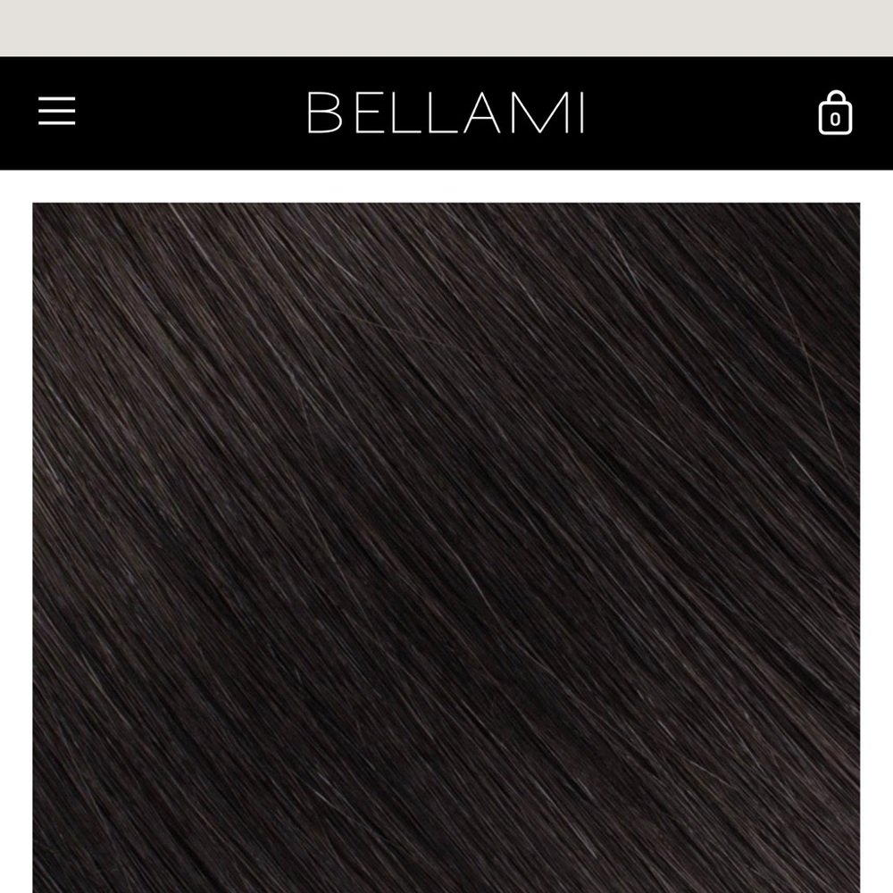 Bellami SILK SEAM™ CLIP-IN, OFF BLACK